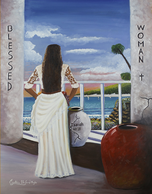 Blessed Woman. Oil paint by Cynthia Bluford Mejia