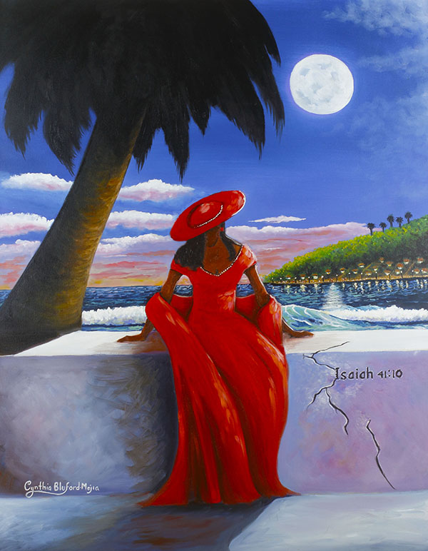WOMAN N RED 